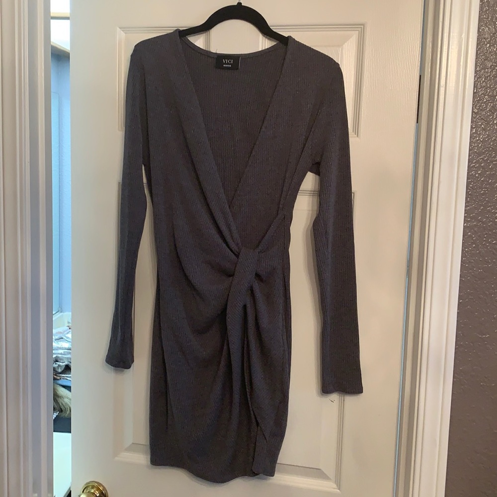Knit sweater dress